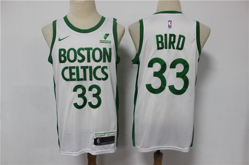 Men Boston Celtics #33 Bird white Stitched NBA Jersey